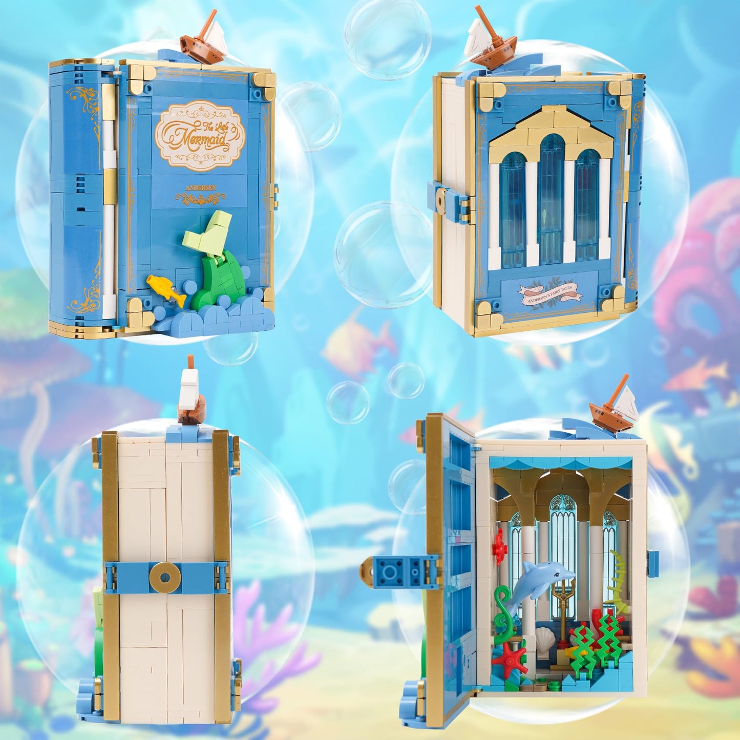 Vinbosion Fairytale Book Building Blocks Set, Building Toys, Educational Toys,Gift for Birthday,Christmas, New Year