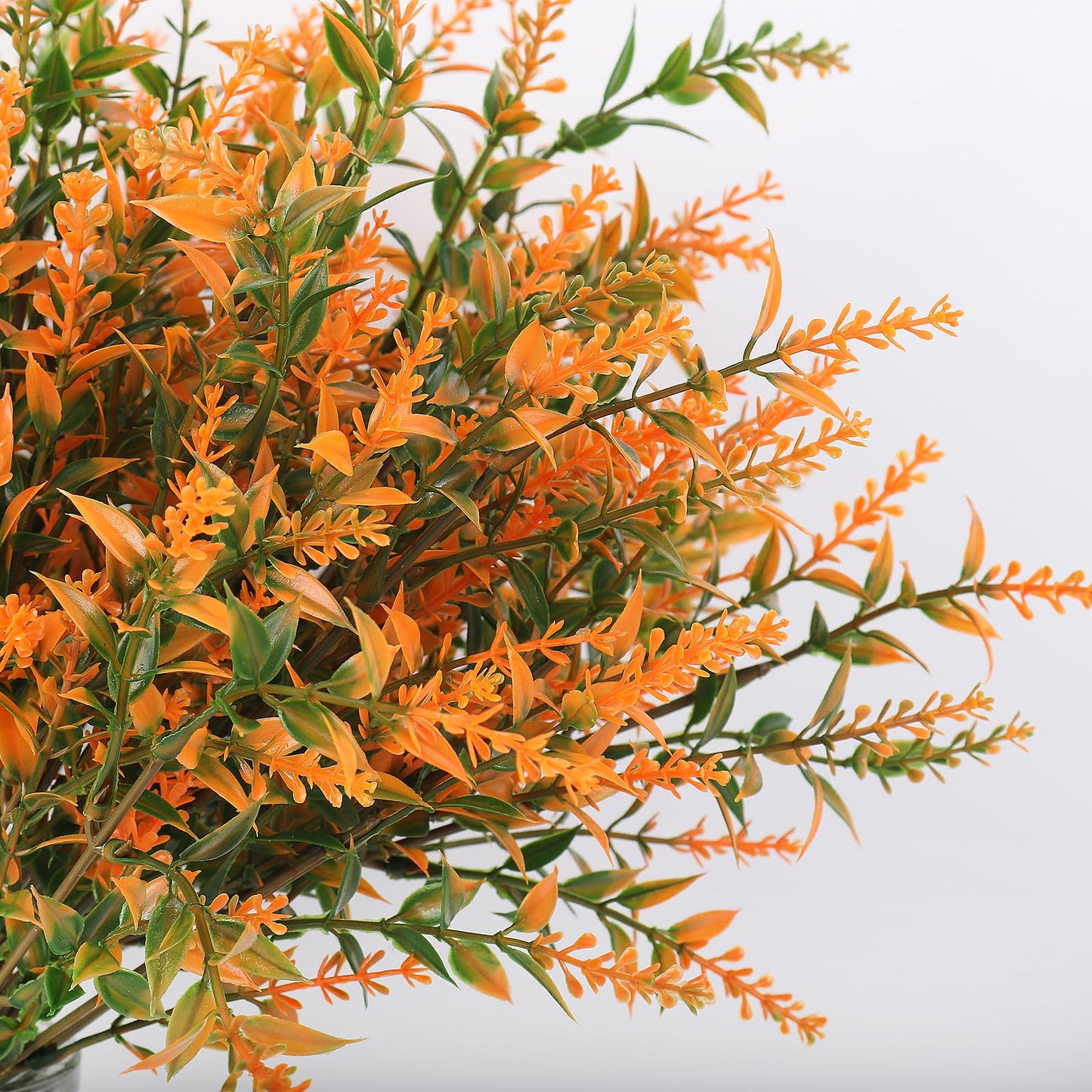 RECUTMS Artificial Flowers for Outdoors Artificial Fall Flowers for Outdoors UV Resistant Artificial Plants Outdoor Artificial Flowers for Outside in Pots(Salmon)