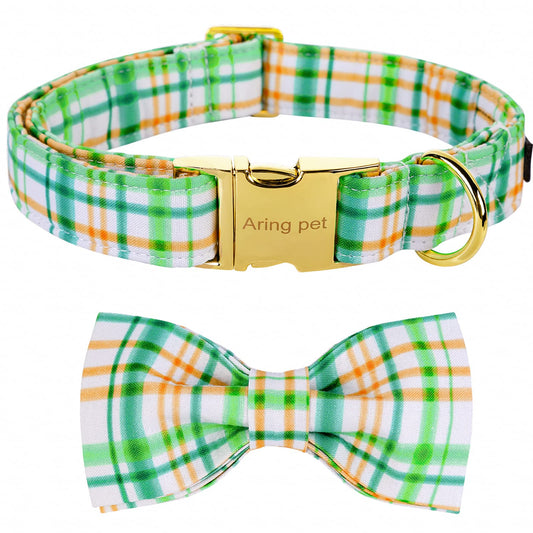 ARING PET Bowtie Dog Collar Adjustable Collars with Bow Tie for Dogs Small Medium Large