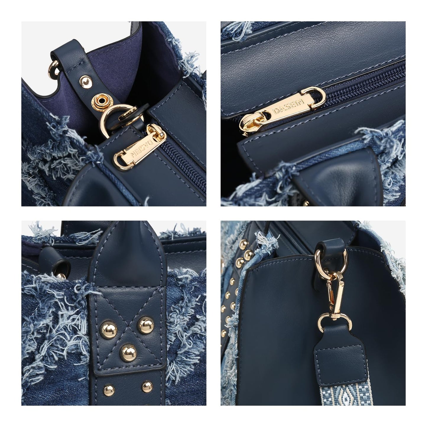 Dasein Purses Handbags for Women Tote Wallet Set Top Handle Satchel Shoulder Hobo Bag 3pcs