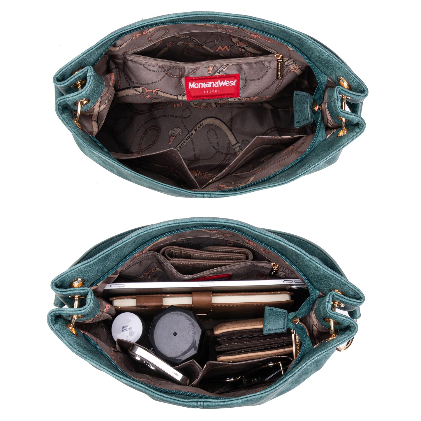 Montana West Large Hobo Bag Leather Purses and Handbags for Women Top Handle Shoulder Satchel Handbags Leather Tote Purse for Women MWC-047DTQ