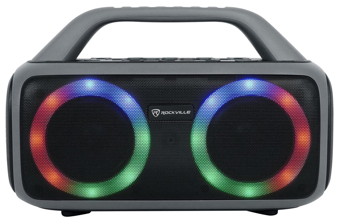 Rockville RPB50 40W Portable Bluetooth Speaker, TWS Linking, LED Lights, Long Battery, Perfect for Parties and Outdoor Adventures