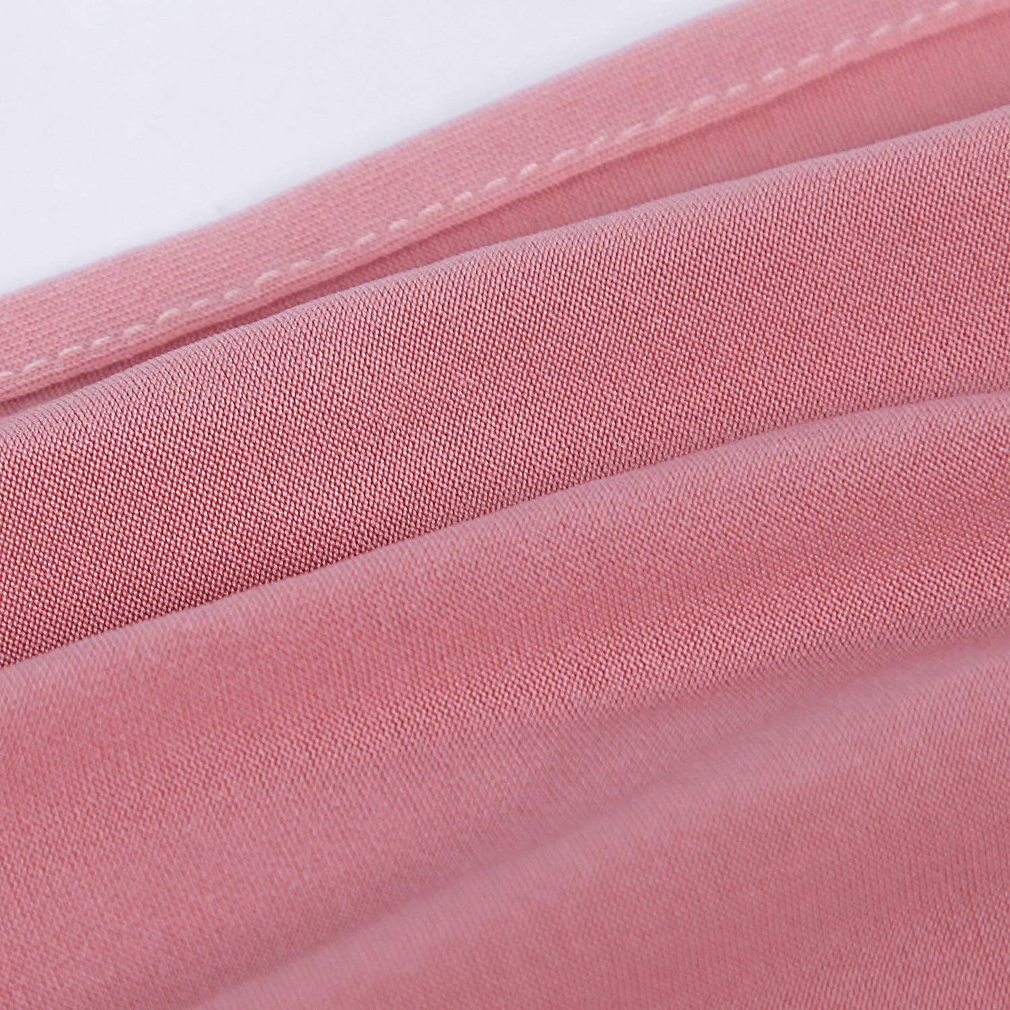 Peomeise 100pcs Dusty Pink Spandex Chair Sashes with Buckle Slider for Wedding, Party Decoration