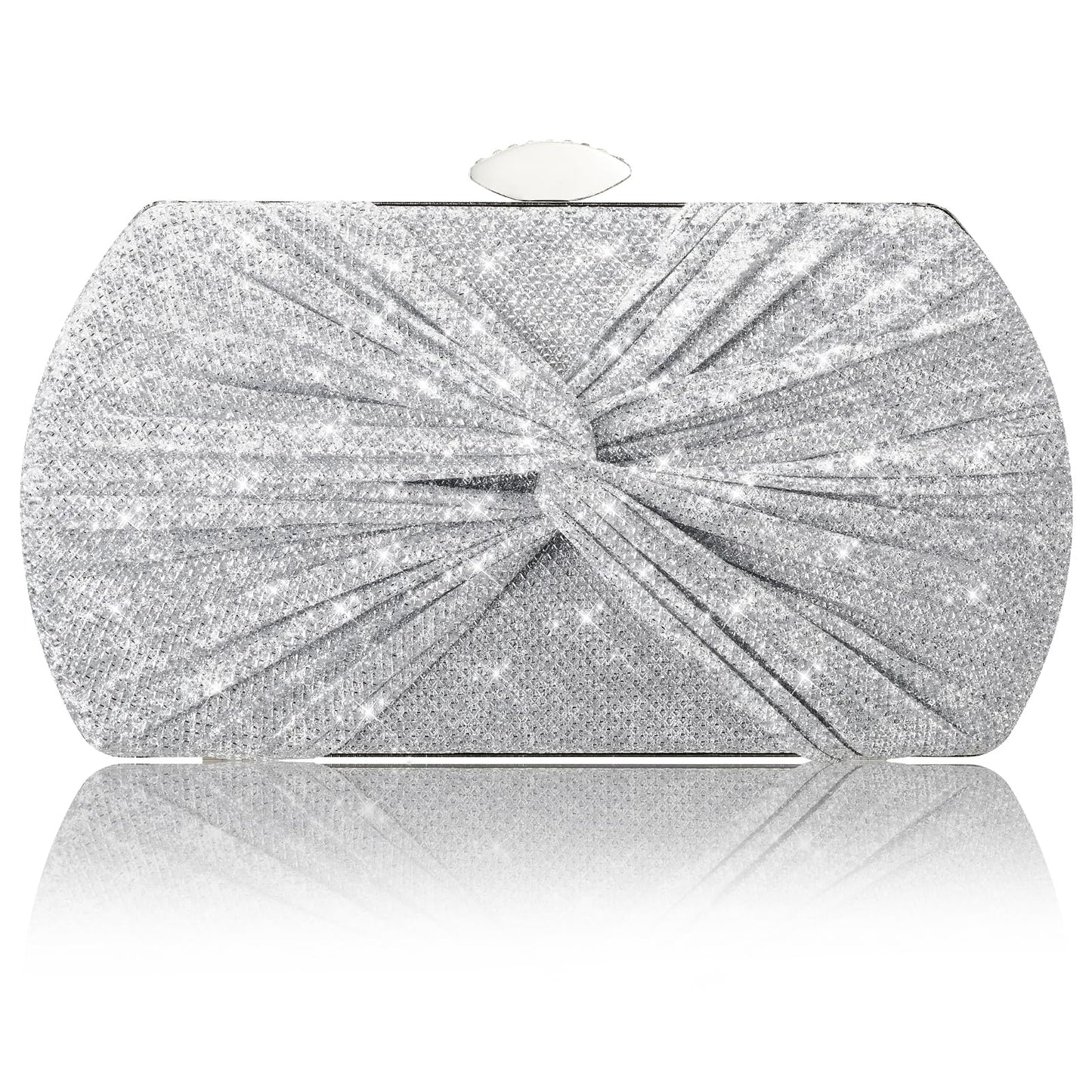 Suhatjia Clutch Purses for Women Wedding Evening Glitter Sparkly Handbags Party Purses for Women with Detachable Chain