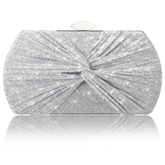 Suhatjia Clutch Purses for Women Wedding Evening Glitter Sparkly Handbags Party Purses for Women with Detachable Chain