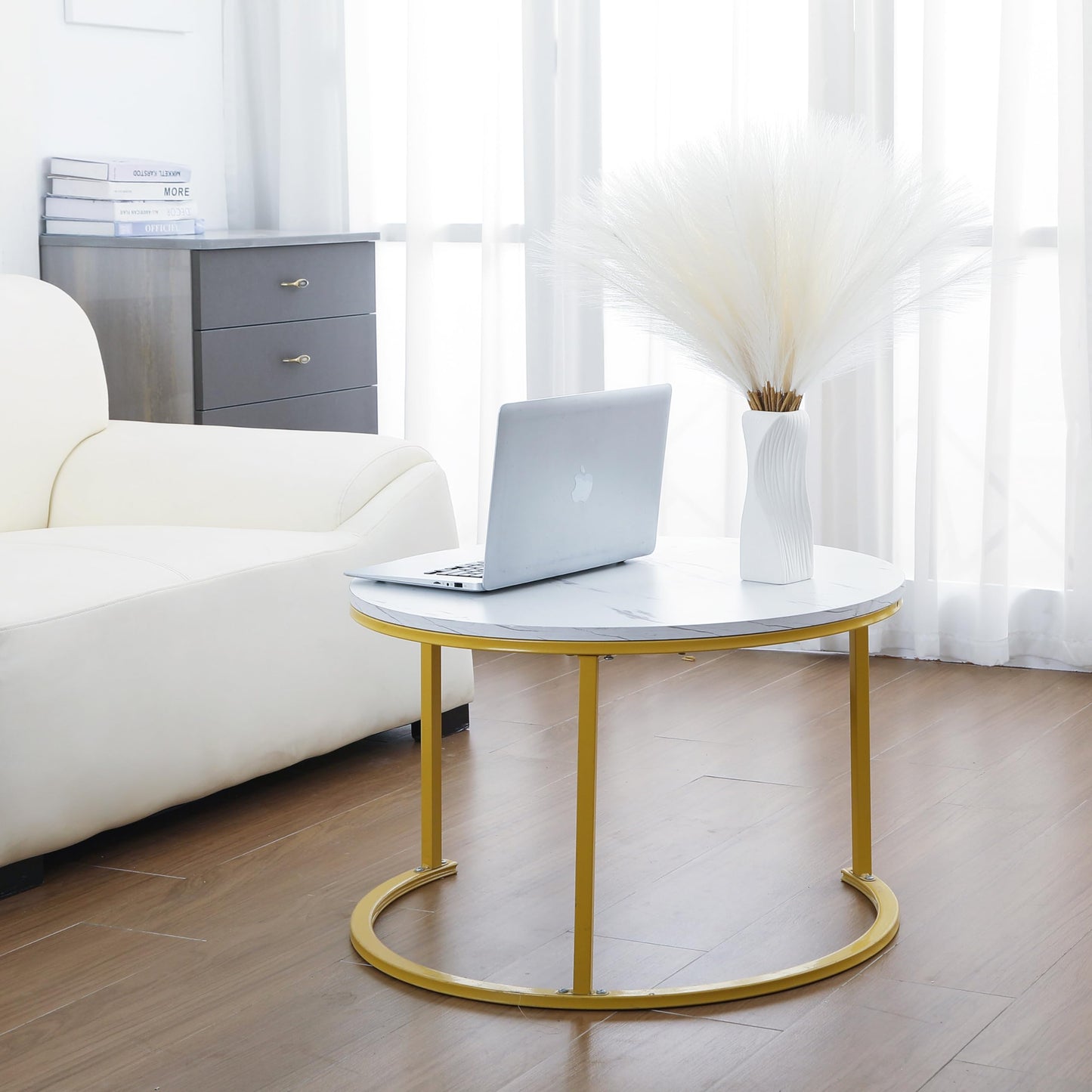 Wttisel 30pcs 22" White Pampas Grass - Faux Pampas Grass Decor Short Artificial Pampas Grass for Boho Home Wedding Mothers Day Decoration