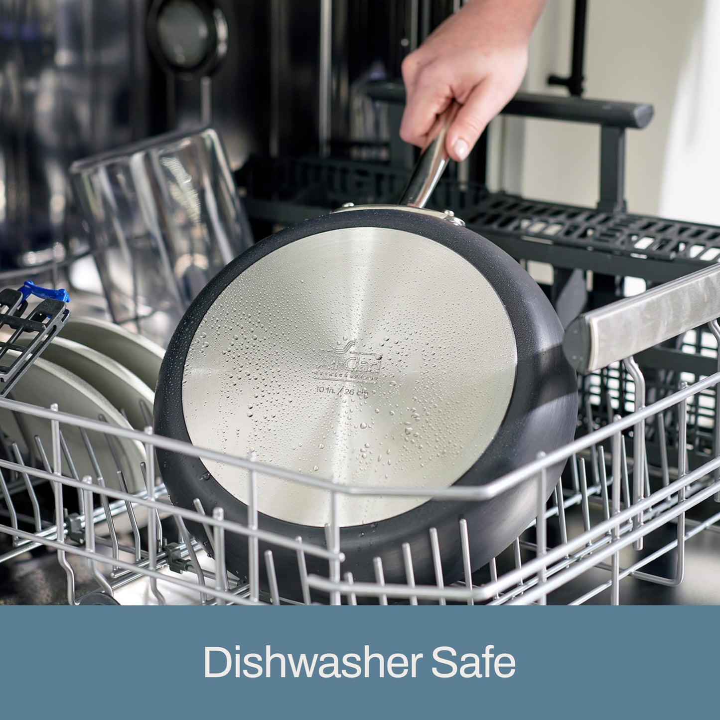 All-Clad HA1 Hard Anodized Nonstick Cookware Set 10 Piece Induction Oven Broiler Safe 500F, Lid Safe 350F Pots and Pans Black