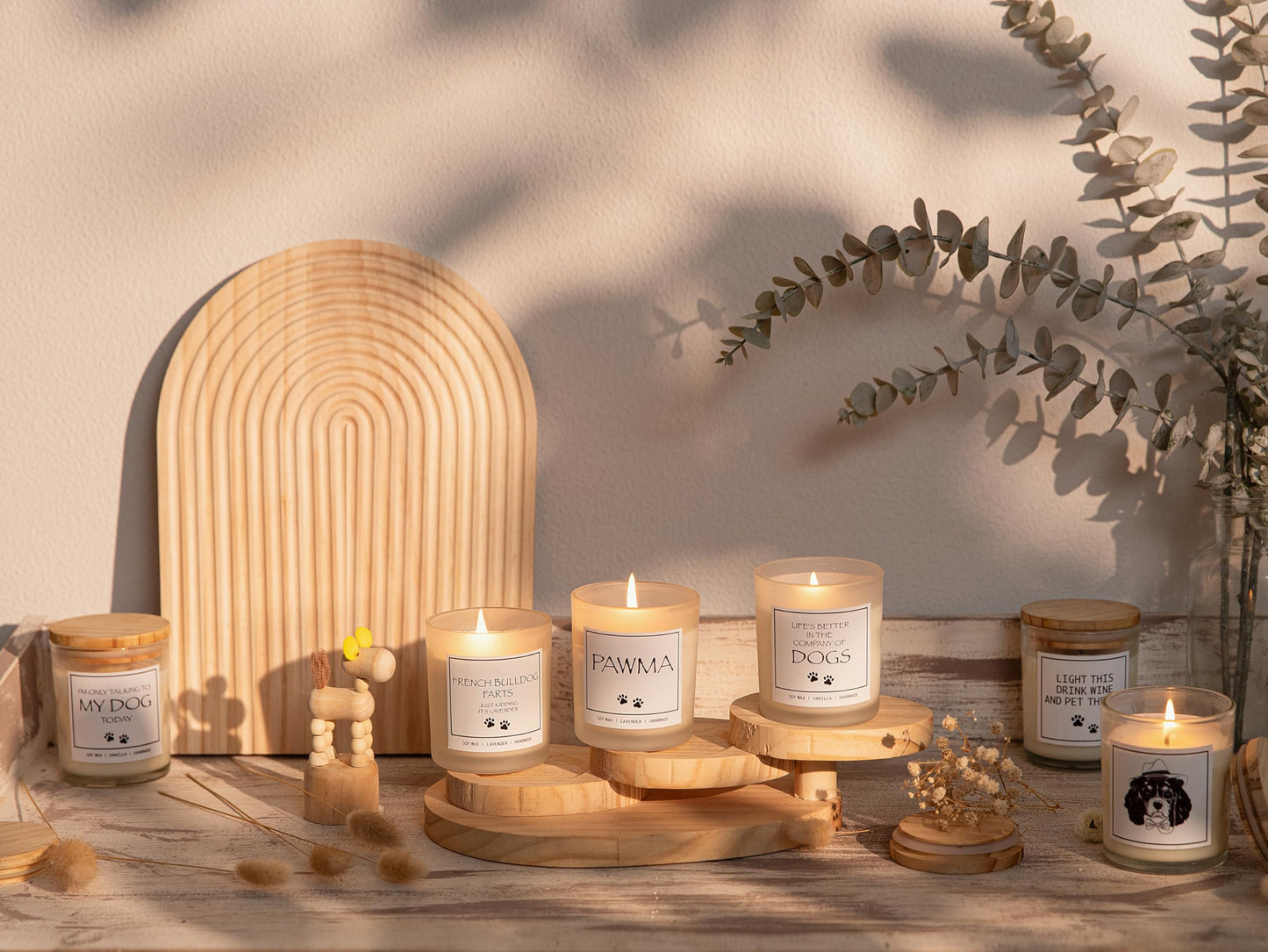 Boston Terrier Gifts & Decor, Boston Terrier Gifts for Women, Dog Farts Candle, Pet Friendly Lavender Scented Candle, Natural Soy Wax & Natural Essential Oils