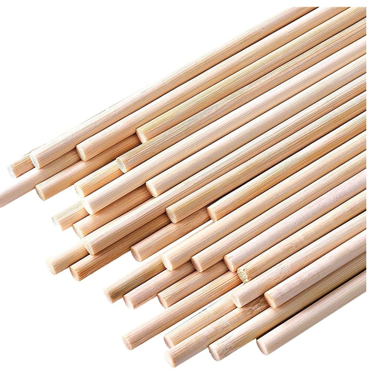 HOPELF 200PCS Wooden Dowel Rods - 1/8 x 6 Inch Bamboo Sticks - for Crafts, Cake Dowels and DIYers