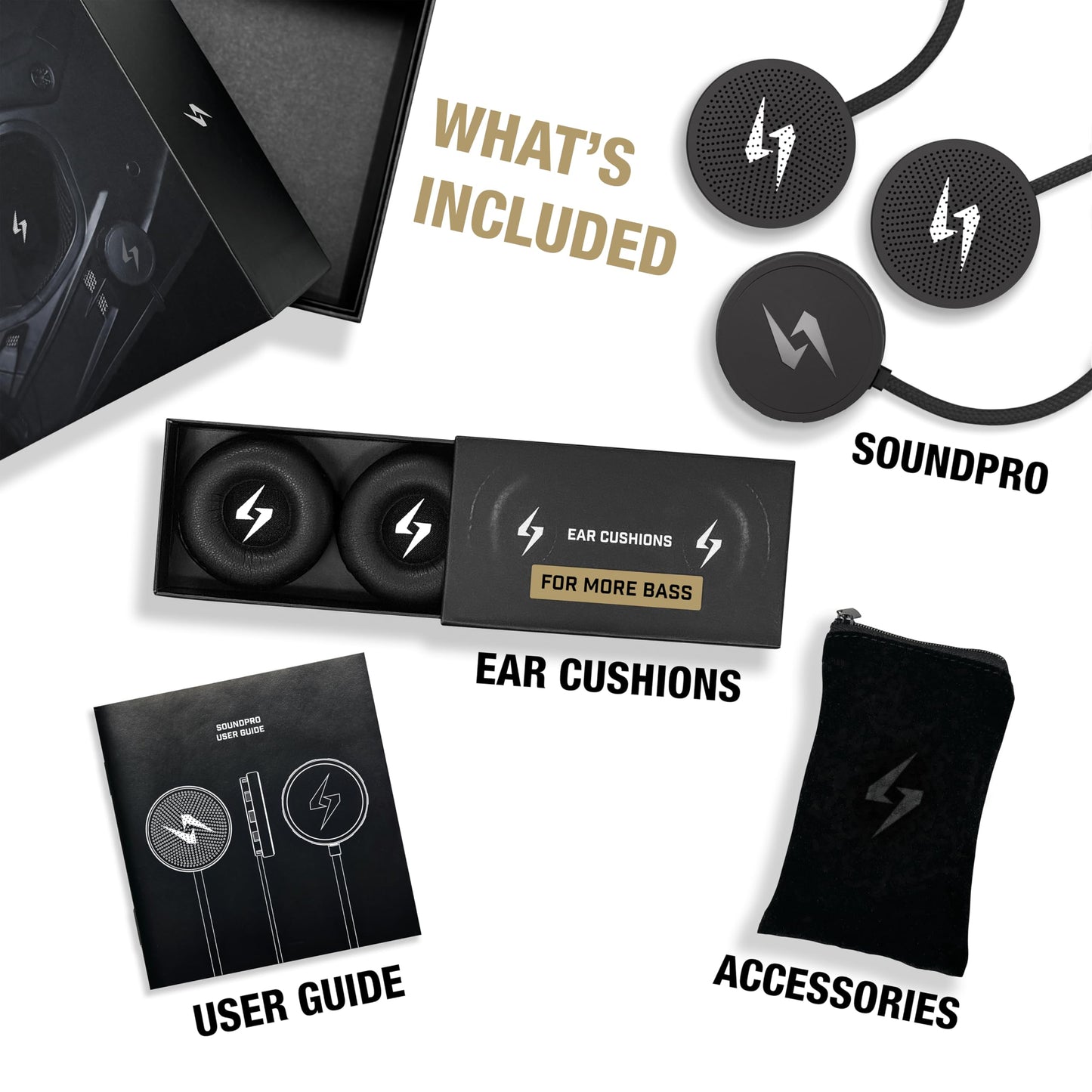 Syphon SoundPro: Ultra-Thin 9.6mm Bluetooth Moto Headphones - Glove-Friendly Controls, Massive Sound, IP55 Waterproof, Built-In Mic, Universal Fit With Any Dirt Bike, Snowmobile, and Motorcycle Helmet