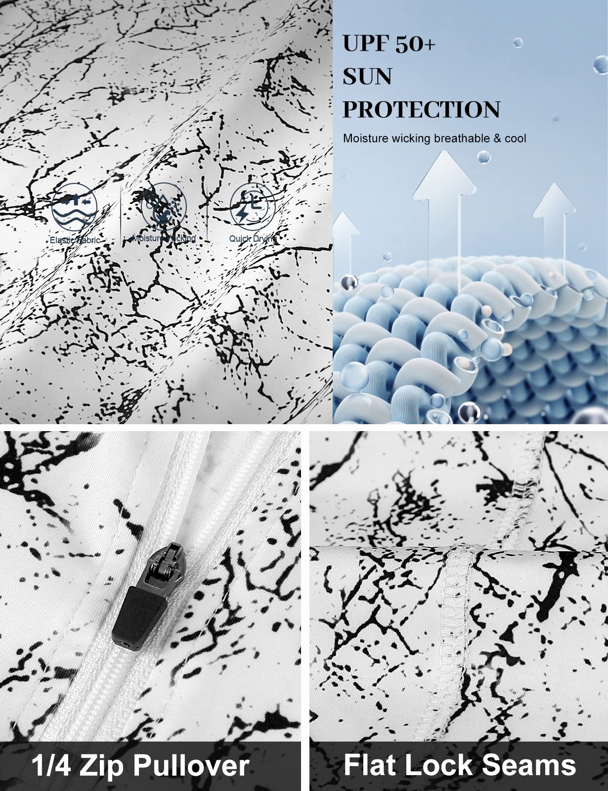 LURANEE Golf Polo Shirts for Women,Shorts Sleeve Tops Hiking Outdoor Tops Workout Jackets Yoga Tshirts Exercise Sports Clothes Moisture Wicking Shirts Athletic Fitness Tshirts Marble Medium