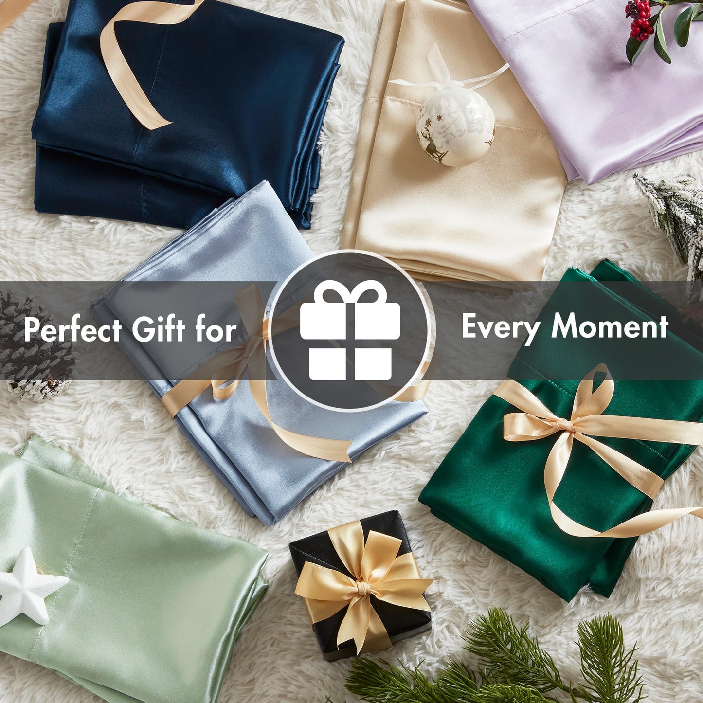 Madison Park Essentials Polyester Satin 6 Piece Sheet Set with Ivory MPE20-904, Queen