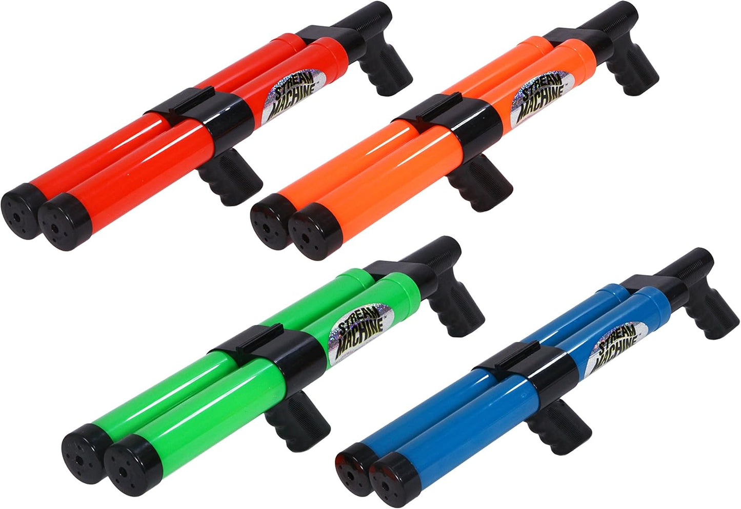 Stream Machine Water Gun Launcher - Double Barrel Water Blaster - Squirt Gun for Outdoor Games - Swimming Pool Toys (Colors Vary)