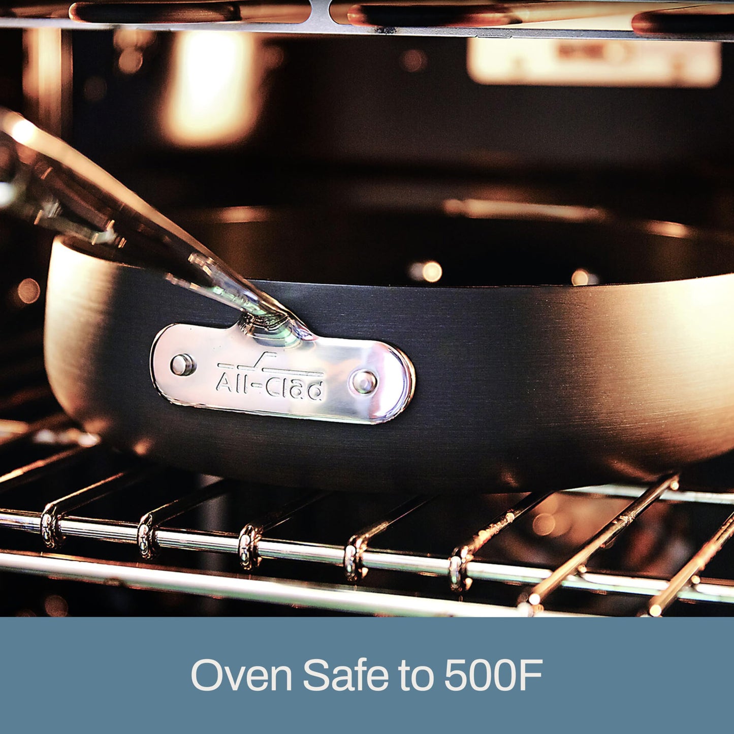 All-Clad HA1 Hard Anodized Nonstick Cookware Set 10 Piece Induction Oven Broiler Safe 500F, Lid Safe 350F Pots and Pans Black