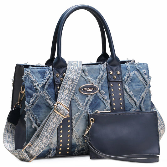 Dasein Purses Handbags for Women Tote Wallet Set Top Handle Satchel Shoulder Hobo Bag 3pcs