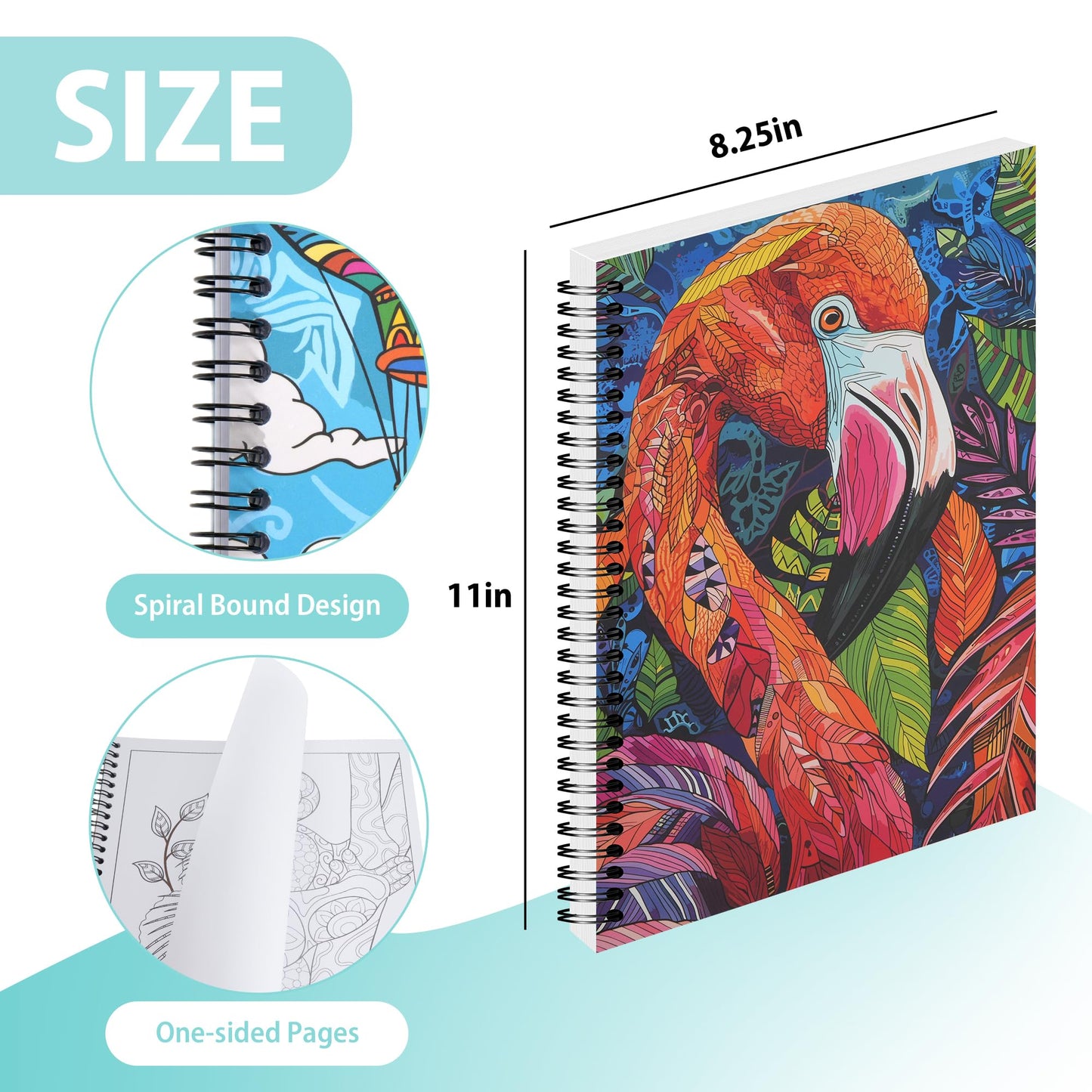 DreamWhirl Adult Coloring Books:Set of 3 Relaxing Adult Coloring Book with Animals, Flowers and Mandalas| Coloring Books for Adult to Relieve Anxiety