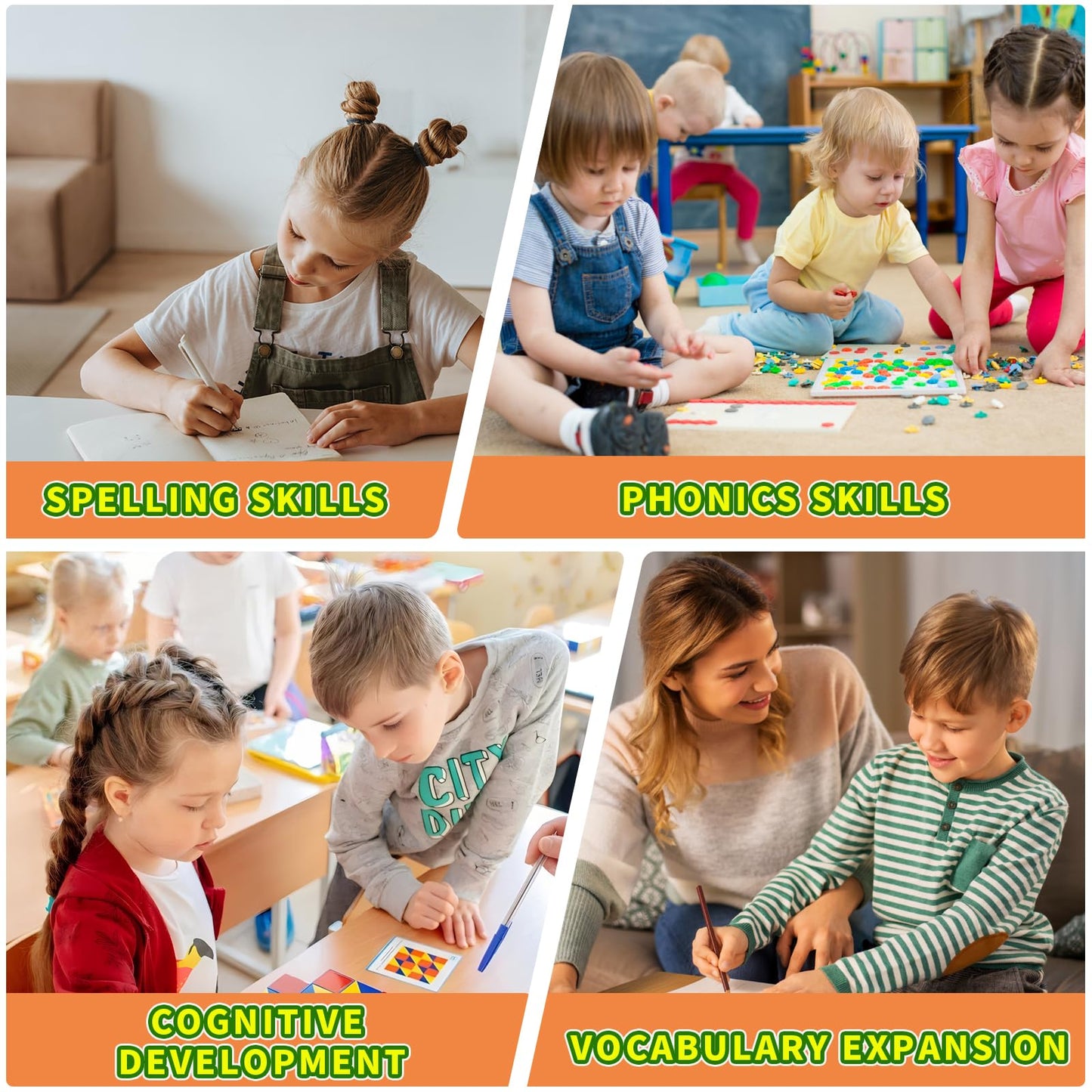 30 Read and Rhyme Flip Books - Word Family Flip Books, Read and Rhyme Flip Cards, ABC Vocabulary Flash Cards for Educational Reading Games