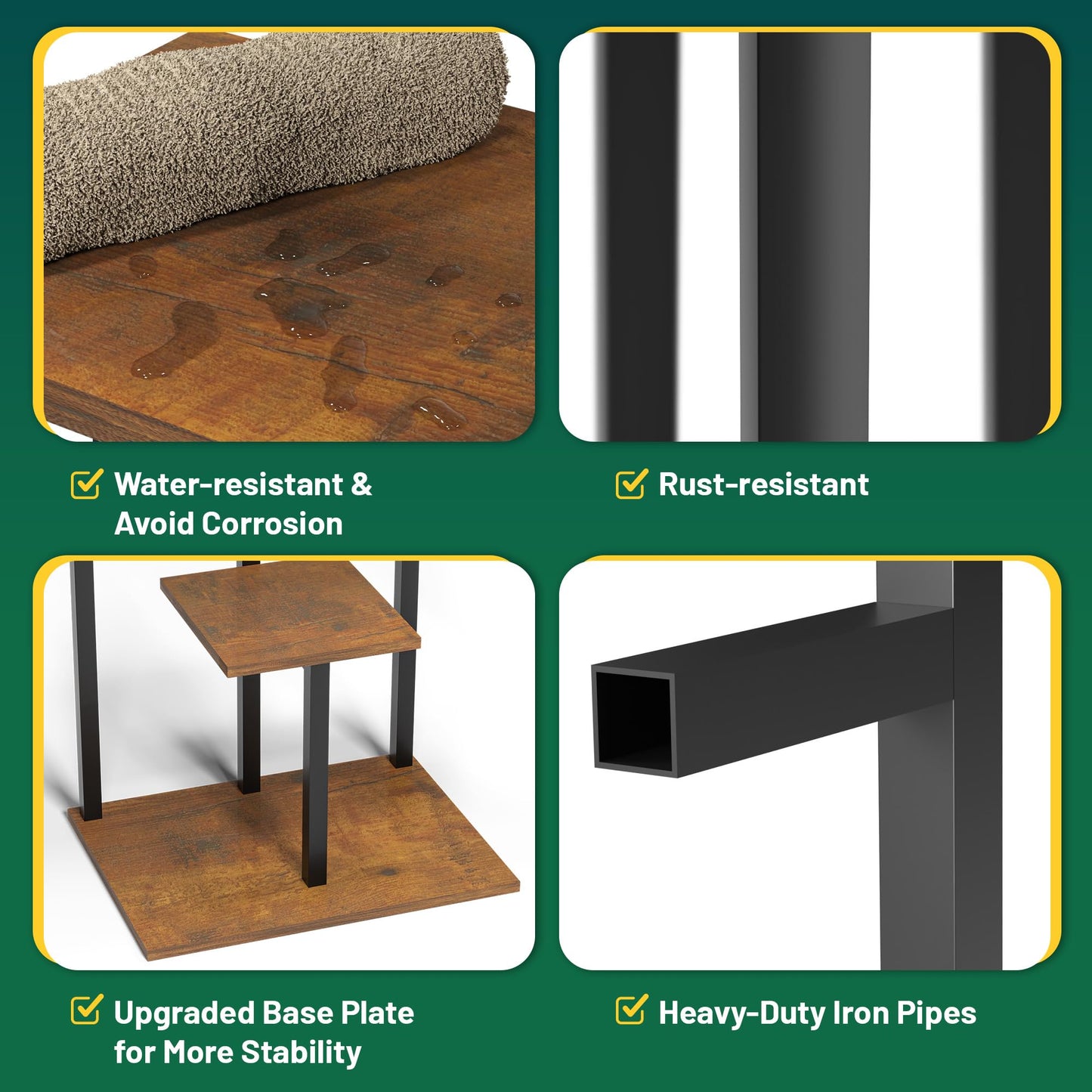 Plant Stand Indoor with Grow Light, 2-Pack Metal Plant Shelf with 6 Grow Lights, 5 Tiered Corner Plant Stand Shelves for Indoor Plants Multiple, Plant Rack Display Flower Holder for Living Room, Patio