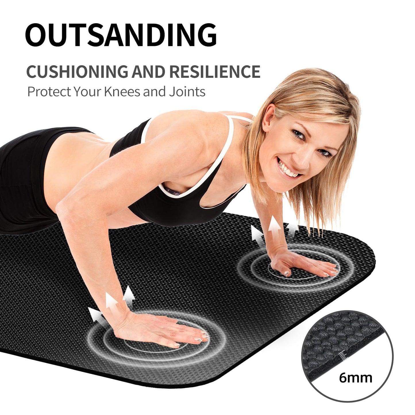 Treadmill Mat,Bike Mat Compatible with Peloton Bike Elliptical Treadmill,Folding Pad Exercise Equipment Under Exercise Trainer Pad for Stationary Indoor Spin