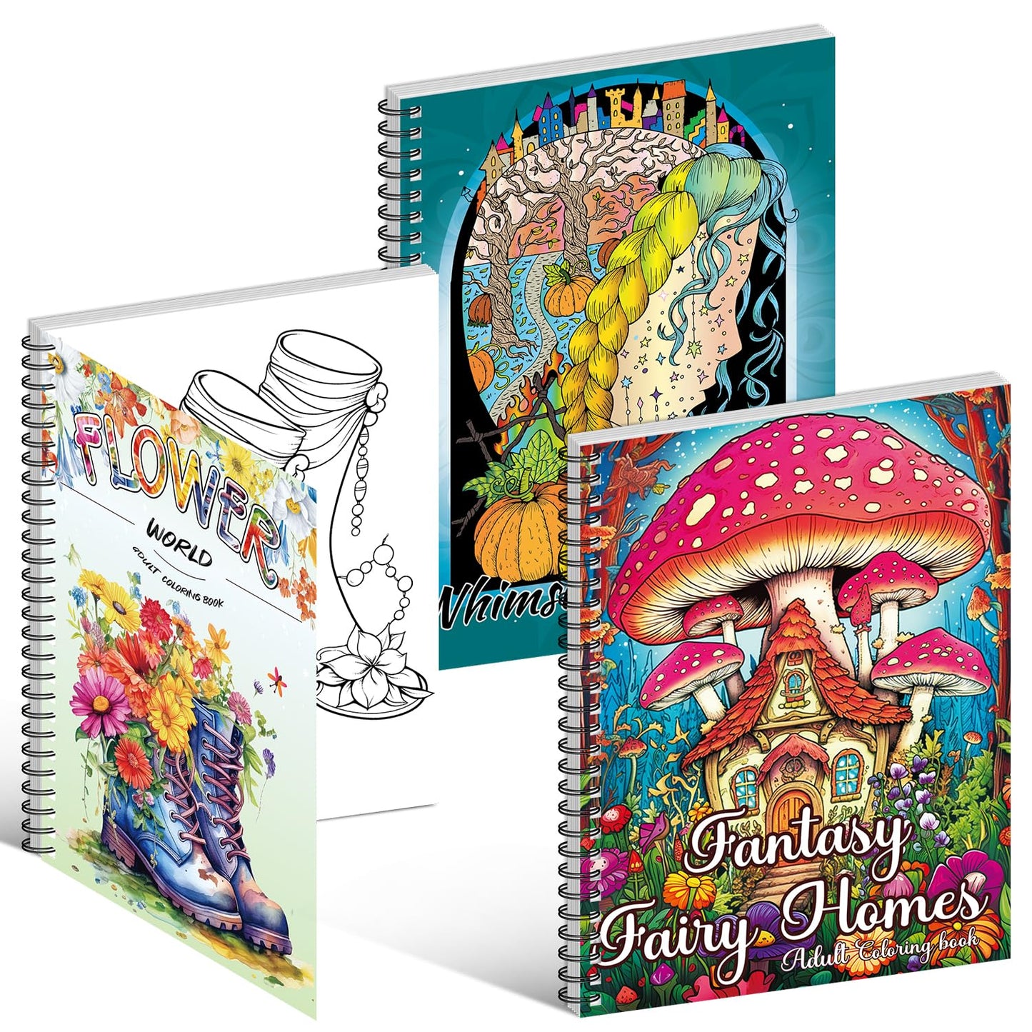 Coloring Books Set:6 Coloring Books for Adults