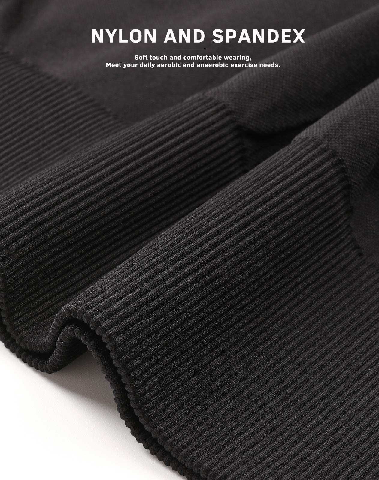 PINKSAVIOR Workout Sets for Women Two Piece Outfits Seamless High Waist Leggings Yoga Crop Tops Athletic Sports Gym Sets(P005L-Black