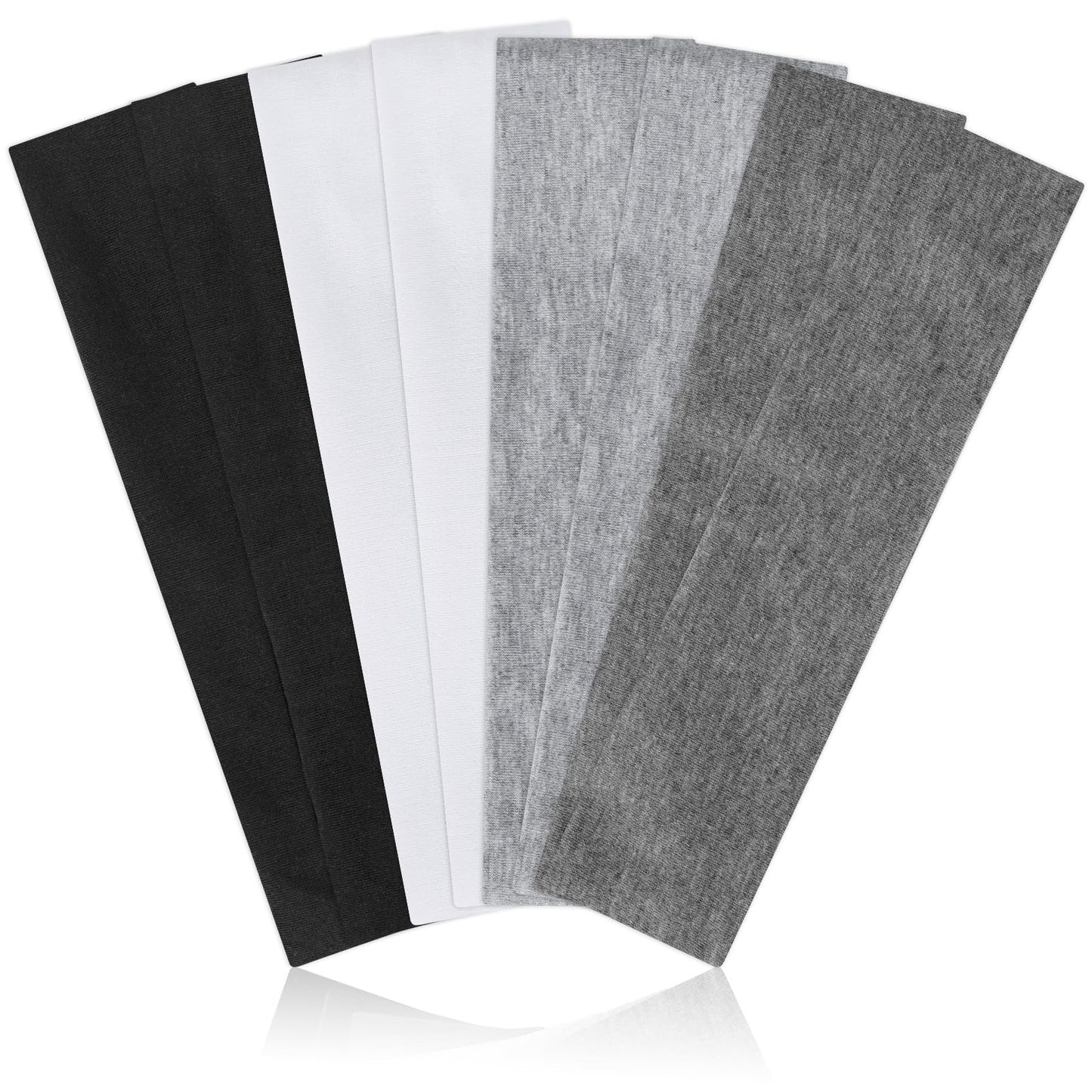 Headbands for Women Non Slip, Stretchy Sweat Headband for Workout Yoga Running, Head Bands for Women's Hair - 8 Pack