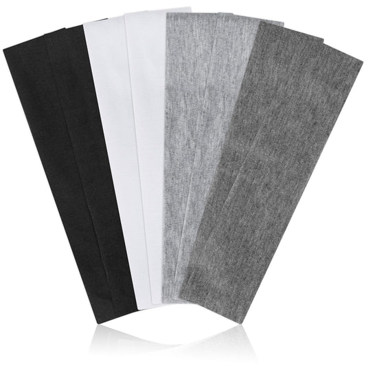 Headbands for Women Non Slip, Stretchy Sweat Headband for Workout Yoga Running, Head Bands for Women's Hair - 8 Pack