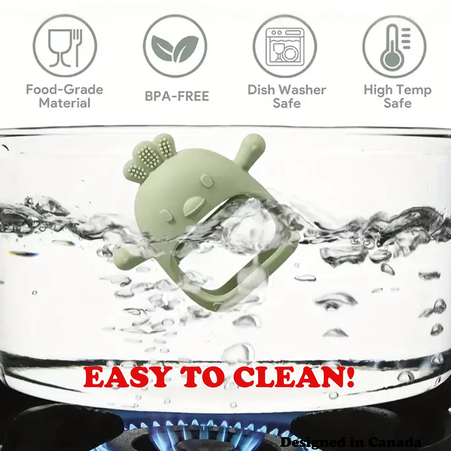 Infant Toys 0-6, Teething Toys 3-6 6-12 Months, Anti Drop Hand Teethers Baby Chew Toys for Teething Relief, Silicone Teether Pacifier Teething Mitten Newborn Toy 0 3 for Sucking Needs,BPA Free-Blue