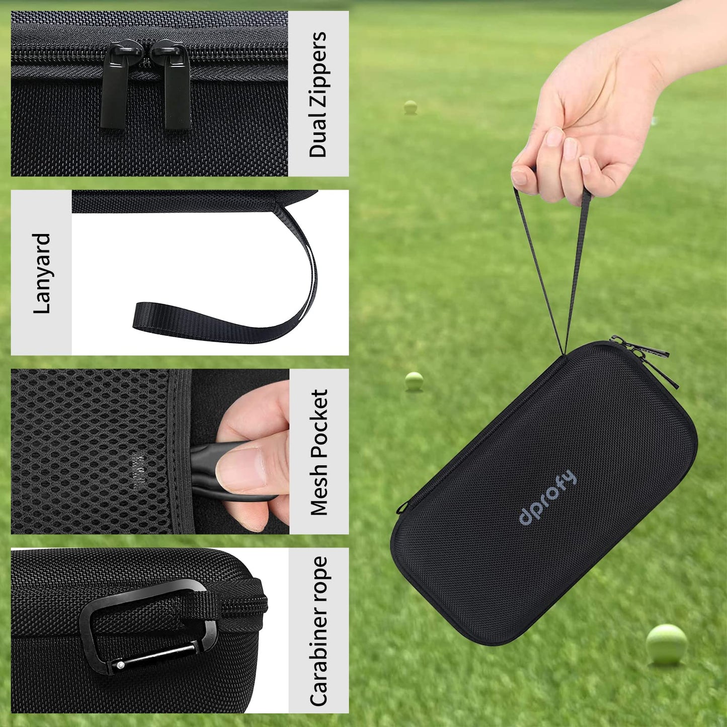 Pro Portable Magnetic Bluetooth Speaker - Wireless Waterproof IPX6/Shockproof - 3rd Gen Magnetic Speaker for Golf Cart - 24 Hr Playtime - TWS & SD Card Function + Case