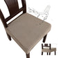 Genina Waterproof Seat Covers for Dining Room Chair Covers Waterproof Dining Chair Covers (4 PCS-Rear-Covered, Taupe)