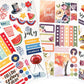 Paper House Productions Seasons Collection 30-Sheet 1200-Piece Celebrate Your Day Planner Sticker Folio for Planners, Journaling and Crafting