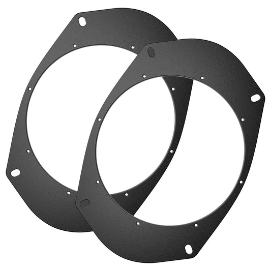 NuIth 6X9 to 6.5 inch Door Speaker Adapter for Select 1989-2014 Jeep/Chrysler/Dodge/GMC Models, Universal 6.5 inch Speaker Spacer Ring Installation Plate Converter, 1 Pair
