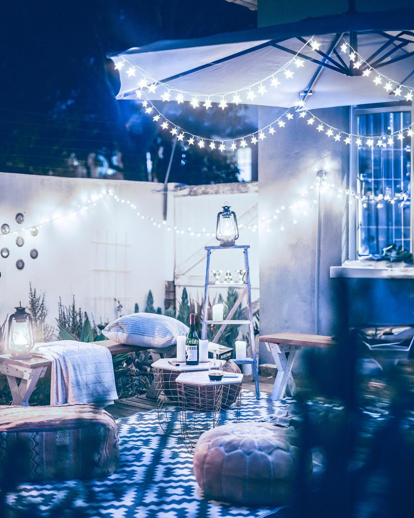 Star String Lights Plug in - 66 ft 200 LED Star Fairy String Lights with Remote and Timer, 8 Modes Waterproof for Bedroom Tent Loft Bed Window Backyard Patio Porch Balcony Party, White