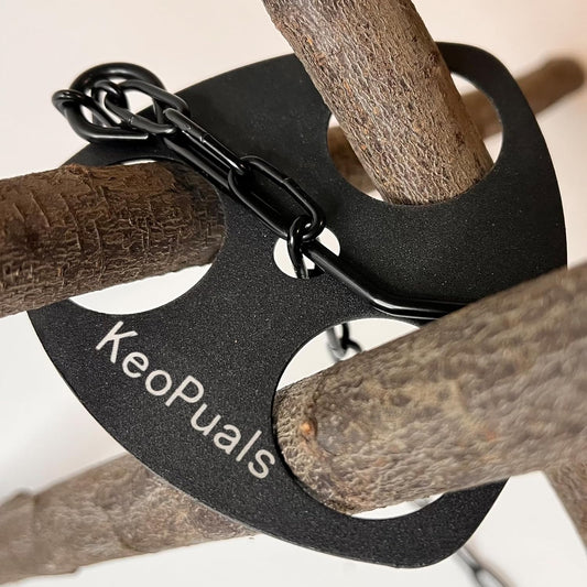 Camping Tripod Board Accessories - Turn Branches into Campfire Tripod for Cooking Portable Camping Gear with Adjustable Chain Camp Grill Accessories Stainless Steel Picnic Hiking Black