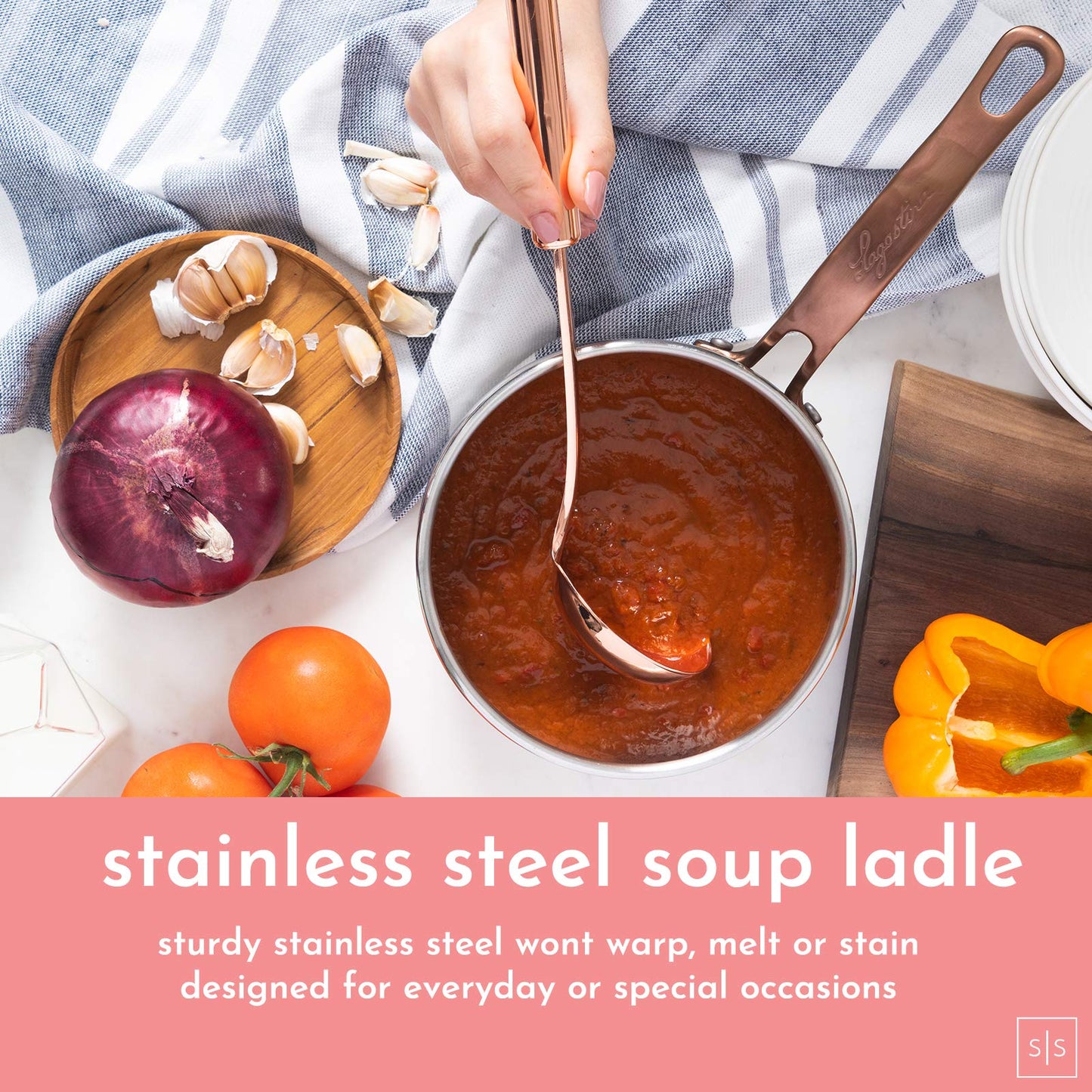 Black and Copper Kitchen Utensils with Holder - 17-Piece Set with Measuring Cups and Spoons, Rose Gold Cooking Tools - Stylish Black and Copper Kitchen Accessories for Modern Cooking and Baking