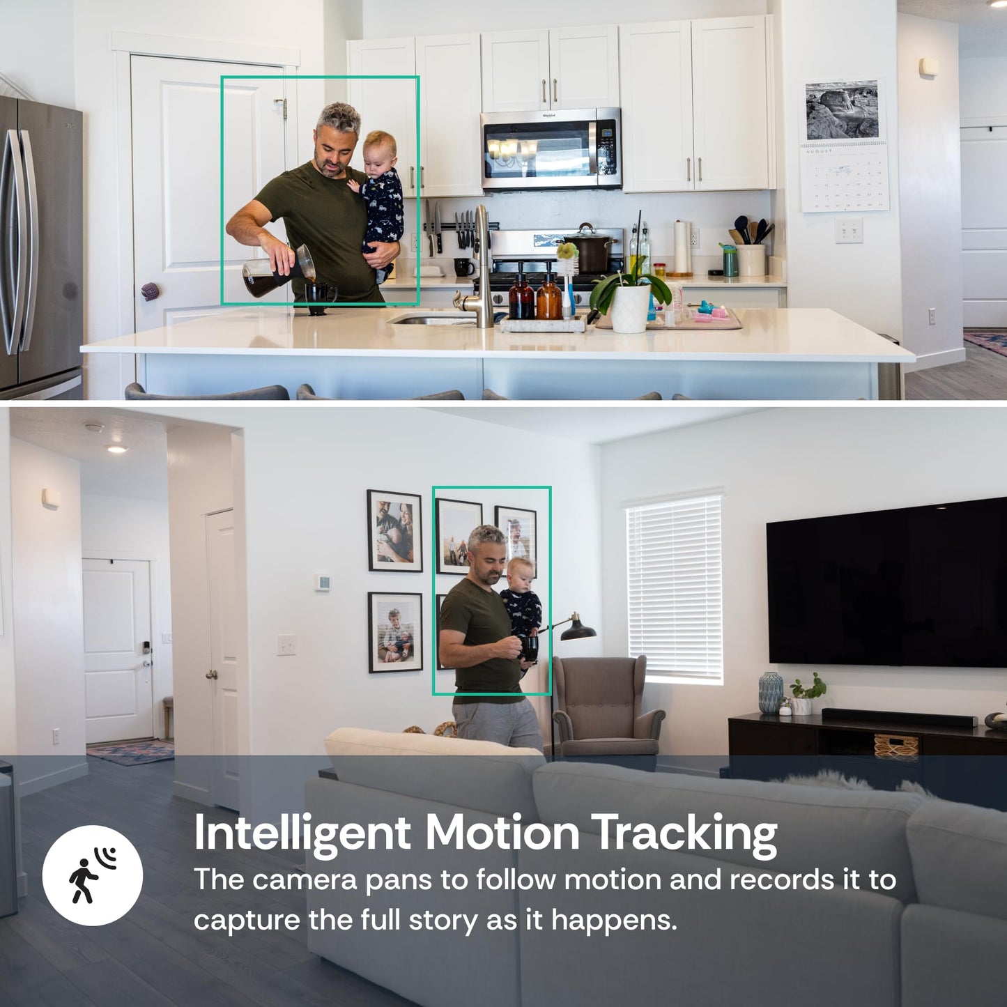 Luna Indoor Camera 360-Degree Pan/Tilt, Pet/Person/Vehicle AI Motion Detection, Plug-in, Night Vision, Two Way Audio, Cloud Storage, Wi-Fi Camera for Room Office Smart Home Security (White)