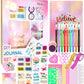 Gifts for 8 9 10 11 12 13 14 Year Old Girl - DIY Journal Kit for Girls,Toys for Ages 8-14 Girls and Birthday Gifts for Girl,Fun, Cute Art & Crafts Kits,Scrapbook & Diary Supplies Toy Set