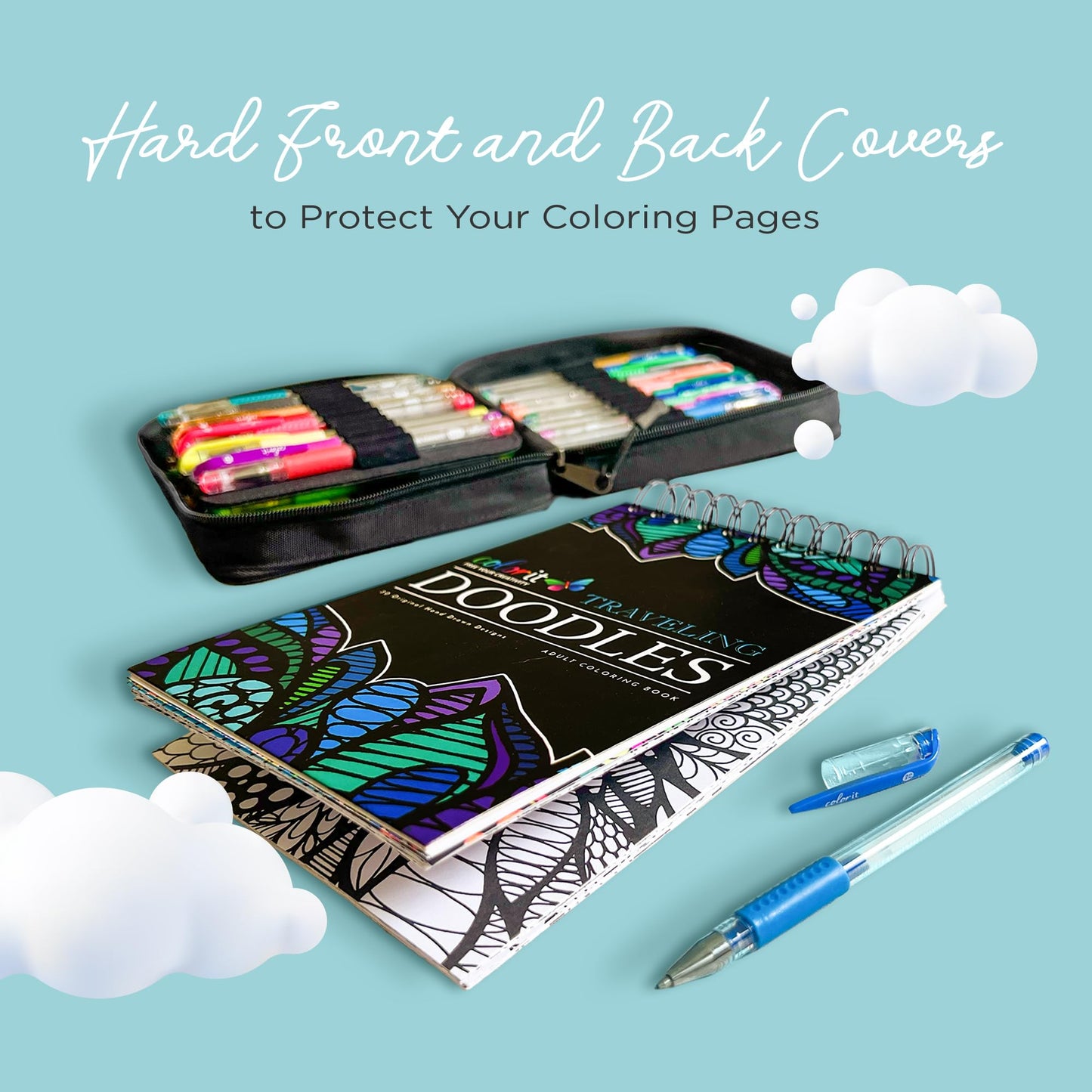 ColorIt Traveling Doodles Illustrated By Virginia Falkinburg