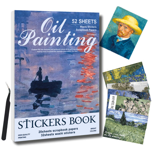 40 Sheets Flower Stickers - Waterproof Scrapbook Sticker & Junk Journal Supplies, Spring Nature Stickers for Adults DIY Crafts, Bullet Journal Accessories & Wedding Albums