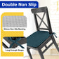 Tromlycs Chair Cushions for Dining Chairs Set of 4 with Ties Chair Seat Pads for Kitchen and Indoor Dining Chairs Non Slip 16"x16.5"x2", Blue