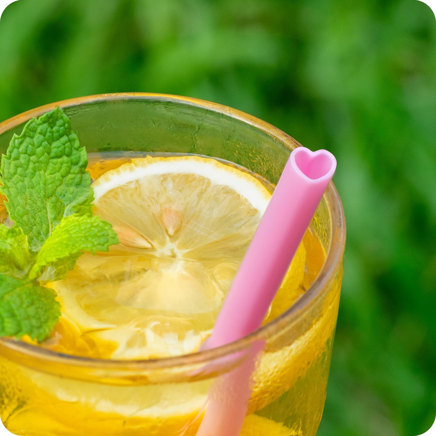 Snowfall 50 pcs Pink Heart Shaped Disposable Straws- Plastic Drinking Cute Straw for Valentines Day Cocktail Birthday Party Bridal Shower Wedding Supplies, Individually Wrapped, Pink