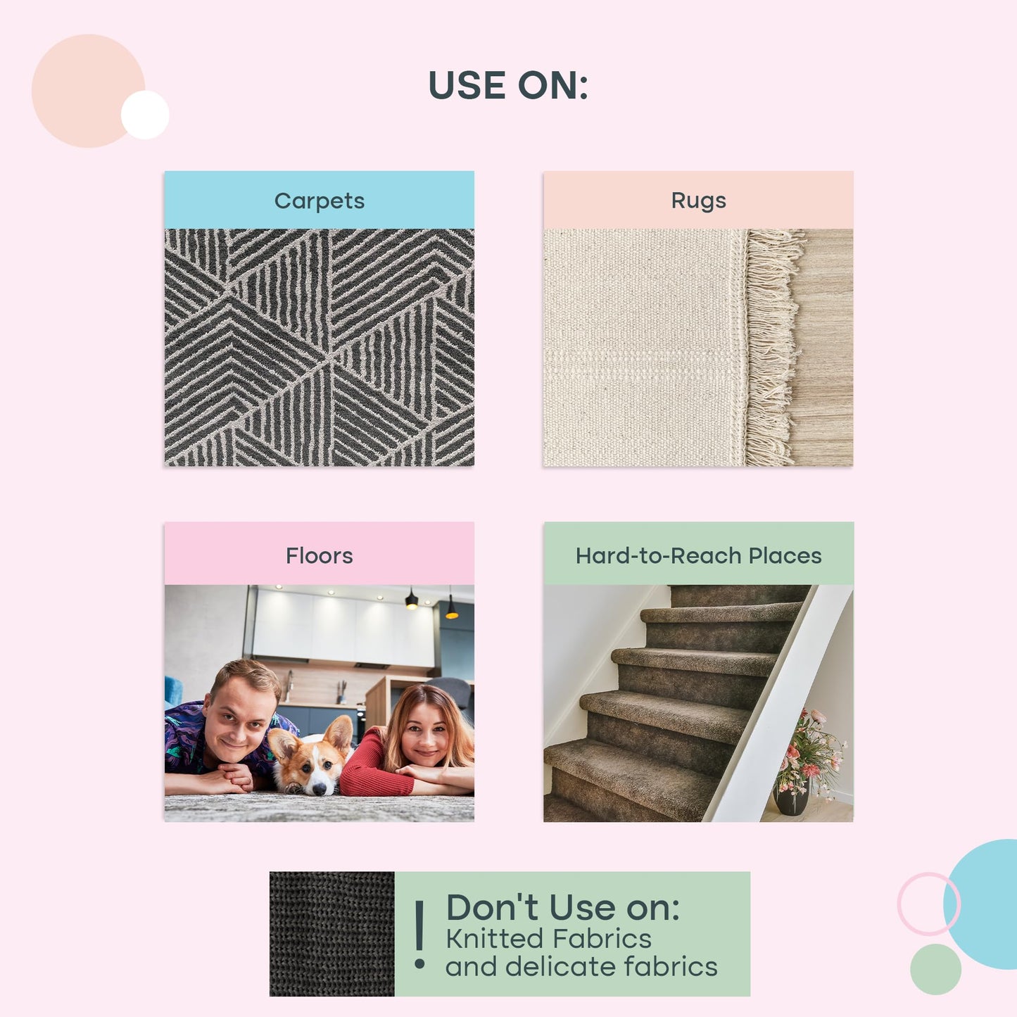 Uproot Cleaner Xtra Pet Hair Removal Tool: Reusable Carpet Rake with Telescopic 60" Handle - As Powerful as Uproot Cleaner Pro Pet Hair Remover, but Made for Carpets, Curtains - Don't Bend Don't Kneel