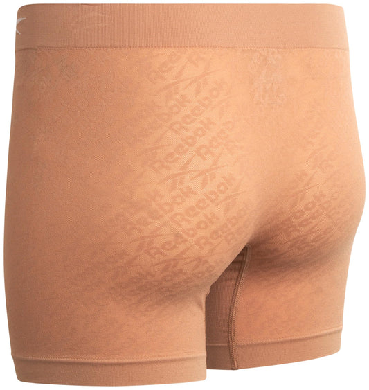 Reebok Womens Boy Shorts Underwear - 4 Pack Seamless Long Leg Boyshorts Panties for Women (S-3X, available in Plus Size), Size Small, Cafe/Black/White/Light Grey Melange