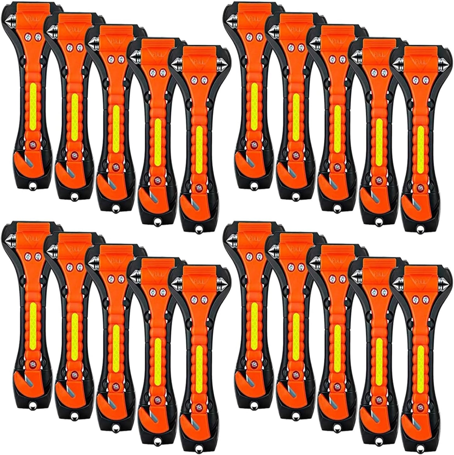20 Pack Car Safety Hammer, 2 in 1 Car Escape Tool Seatbelt Cutter and Car Window Glass Hammer Breaker for Home Rescue and Car Emergency Escape Tools