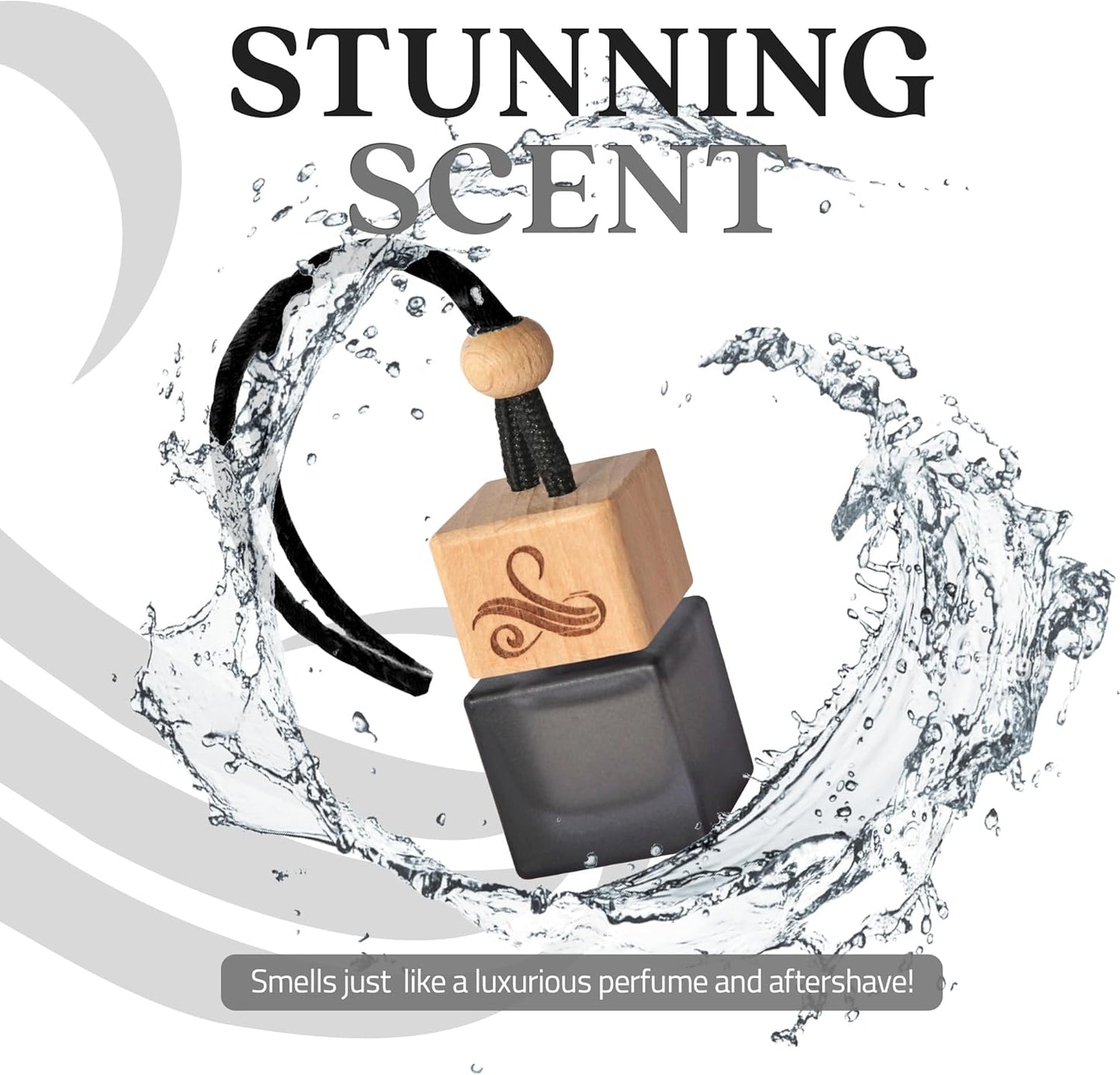 Greed Car Air Freshener for Men | Aventos Perfume Inspired Fragrances | Strong Car Freshener with Odour Eliminator Technology | Creed Air Freshener | Long Lasting Automotive Freshener by Perfa