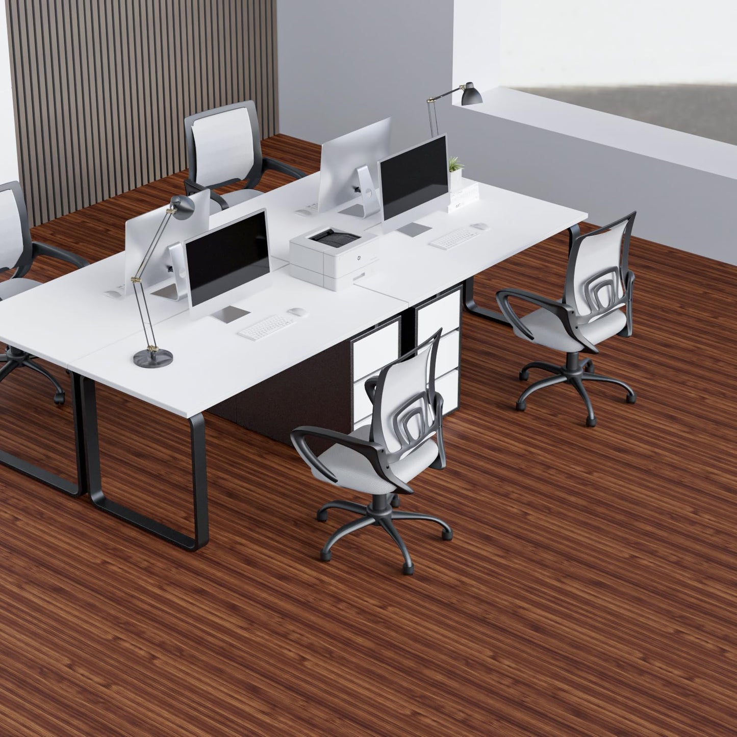 WIFEA Self Adhesive Vinyl Flooring Roll 23.6"x 118"/19 Sq.Ft Wood Grain Peel Stick Floor Tiles, Wear-Resistant and Waterproof Vinyl Plank Flooring for Bedroom Living Room Office Balcony Brown