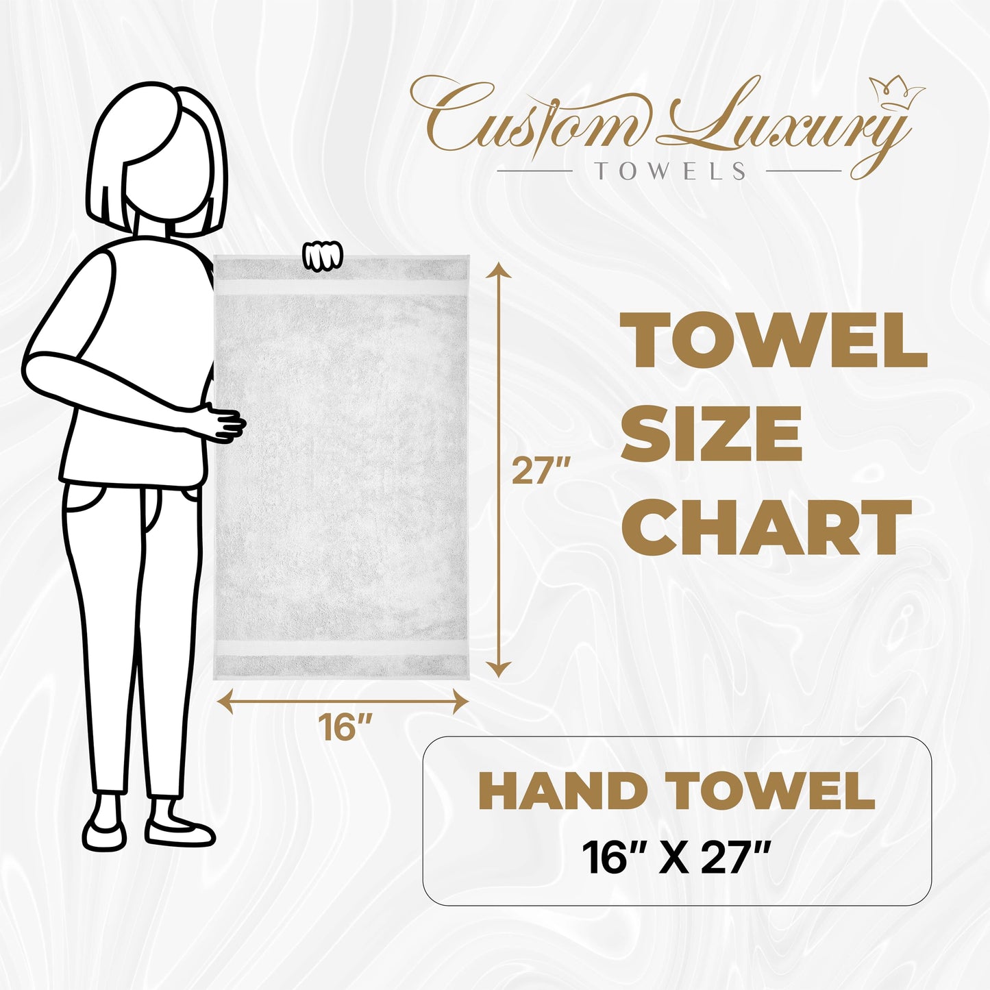 Custom Luxury Towels Guest Towels | Set of 2 | Be Our Guest Hand Towels | Genuine Turkish Cotton | Hand Towels for Bathroom | Bathroom Towels