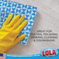 LOLA Products Clean & Wipe Cloths, Handy Wipes Comparable, Extra Large Cloth is 22" x 12", Reusable & Washable, Unscented, Super Absorbent, 6 Pack