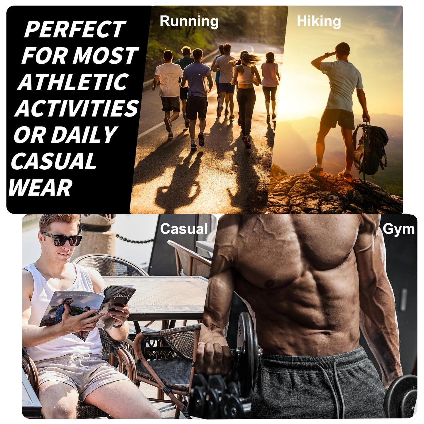 AIMPACT Mens Sweat Workout Shorts 5" Lounge Sleep Pajama with Pockets Casual Gym Sports Short Shrots, Greywhite