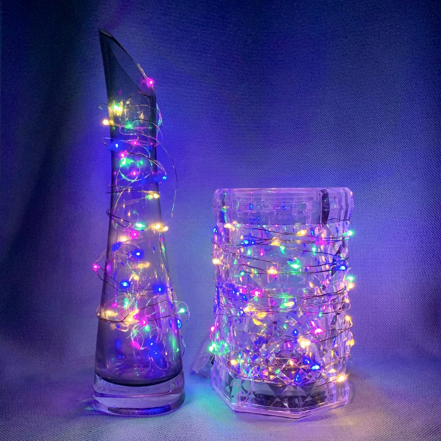 chzk 24 Pack Fairy Lights 7Ft 20 LED Battery Operated Twinkle String Waterproof Firefly Starry for Mason Jar Party Wedding Christmas Valentines Day (24, Multicolor)